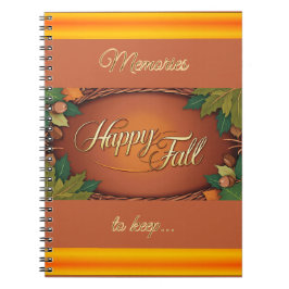 Cuaderno de Recuerdos de otoño feliz