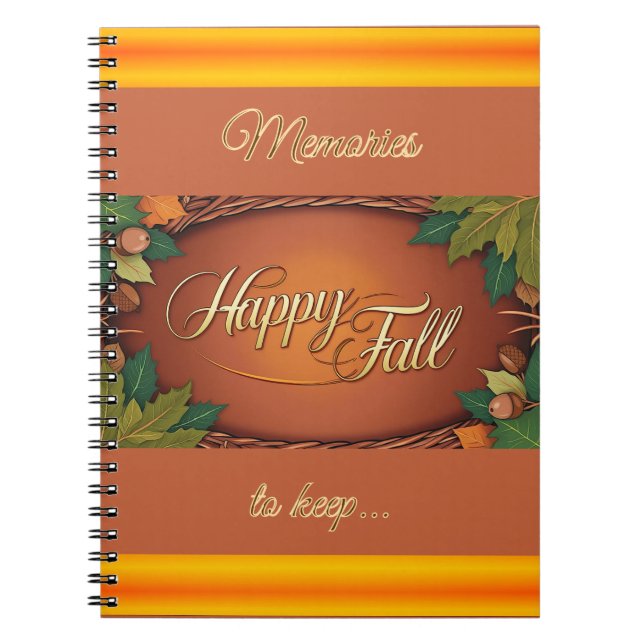Cuaderno de Recuerdos de otoño feliz (Frente)