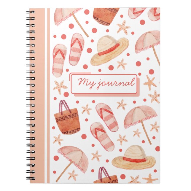 Cuaderno de recuerdos de vacaciones | Diario de vi (Frente)