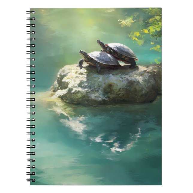 Cuaderno de reflexión de estanques de tortuga ilum (Frente)