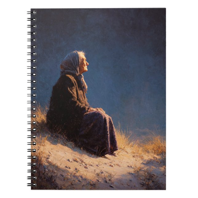 Cuaderno de reflexión sobre el atardecer para muje (Frente)