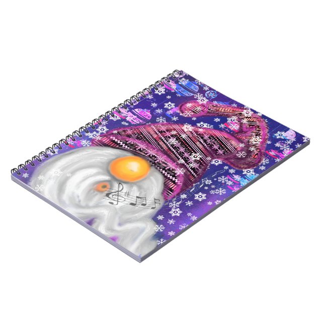 Cuaderno de regalo de Gnomo de Navidad Feliz (Lado Izquierdo)