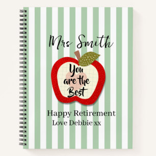 Cuaderno de regalo de jubilación para maestros, ma