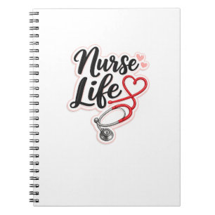 Cuaderno de regalo de la vida de enfermera para en