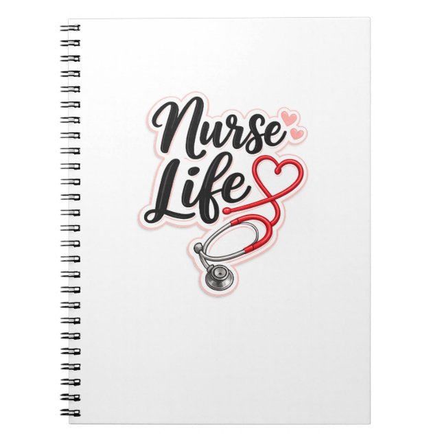 Cuaderno de regalo de la vida de enfermera para en (Frente)