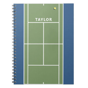 Cuaderno de regalo de tenis personalizado