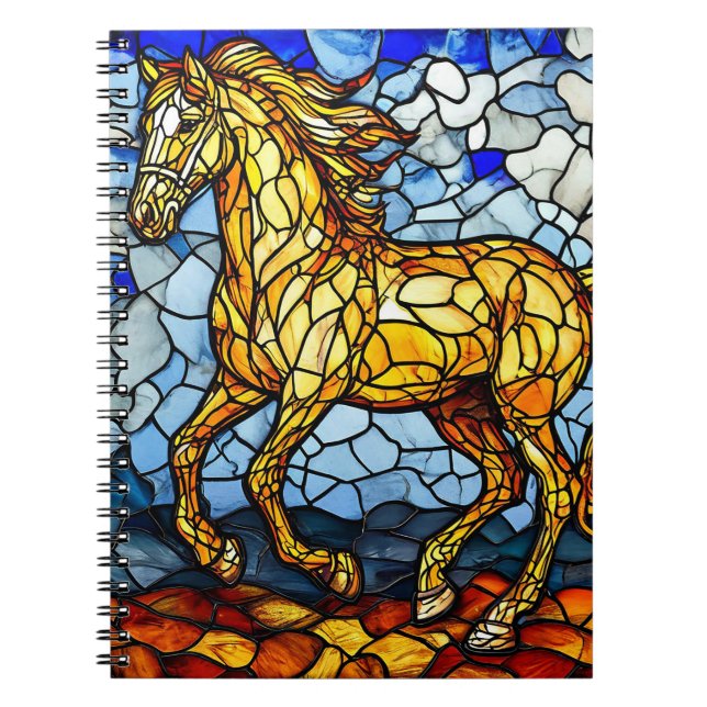Cuaderno de regalo Diario de arte de caballo de vi (Frente)