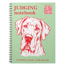 Cuaderno de regalo juzgando Gran Danés Show de Per
