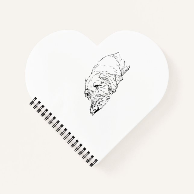 Cuaderno de regalo para Dachshund de pelo duro (Anverso)