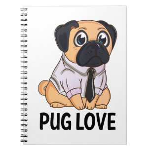 Cuaderno de regalo para mamá de perro Pug divertid