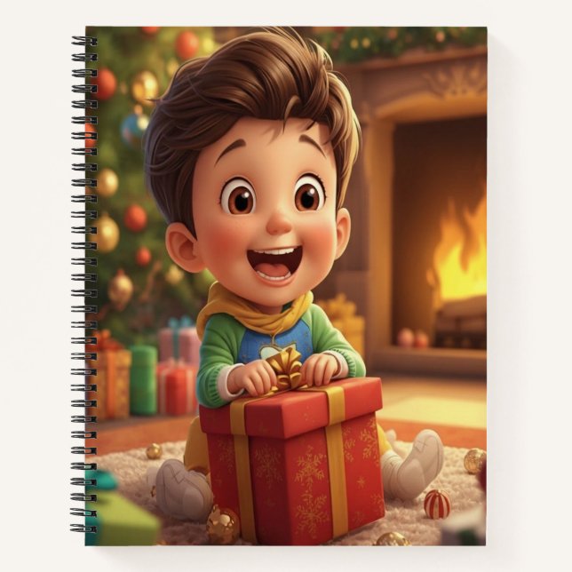 Cuaderno de regalo para niños en Navidad (Anverso)