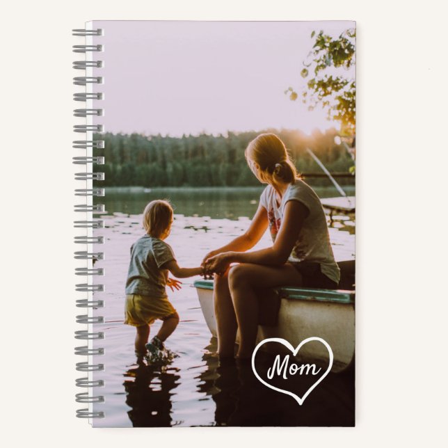 Cuaderno de regalo personalizado con guión de foto (Anverso)