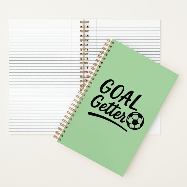 Cuaderno de regalo verde hierba fresca 'Conseguido (Interior)