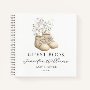 Cuaderno de regalos para invitados de Baby Shoes F