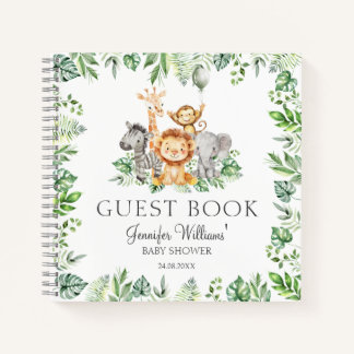 Cuaderno de regalos para invitados de baby shower 