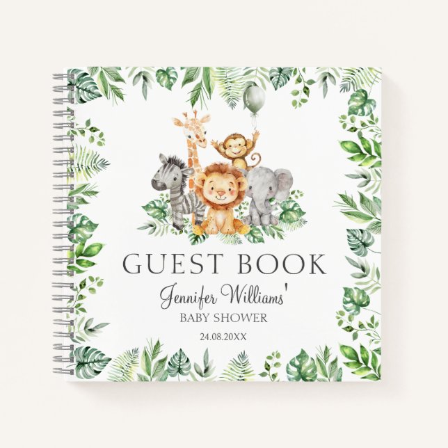 Cuaderno de regalos para invitados de baby shower  (Anverso)