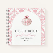 Cuaderno de regalos para invitados de baby shower 