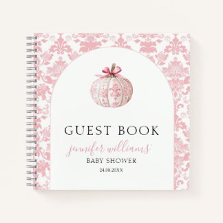 Cuaderno de regalos para invitados de baby shower 
