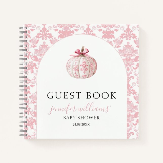 Cuaderno de regalos para invitados de baby shower  (Anverso)