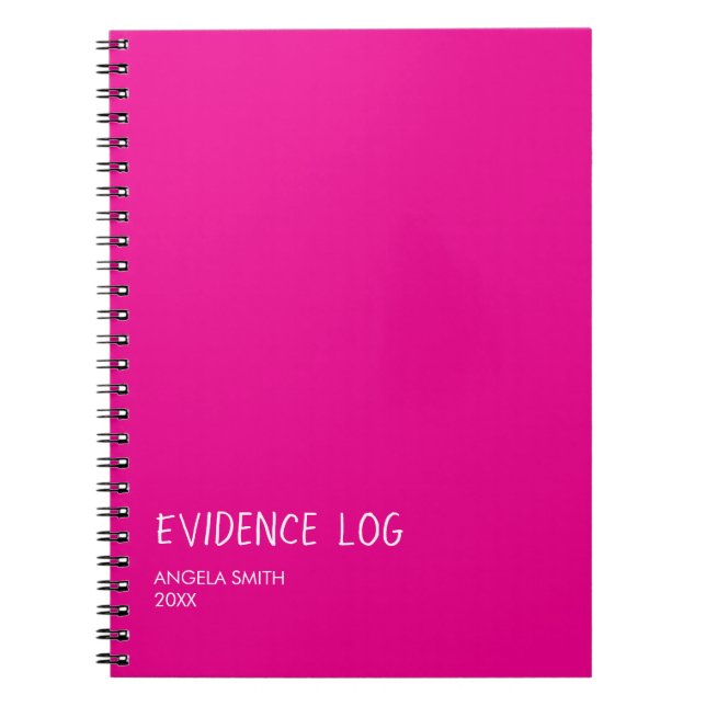 Cuaderno de Registro de Evidencias – Diario de Hum (Frente)