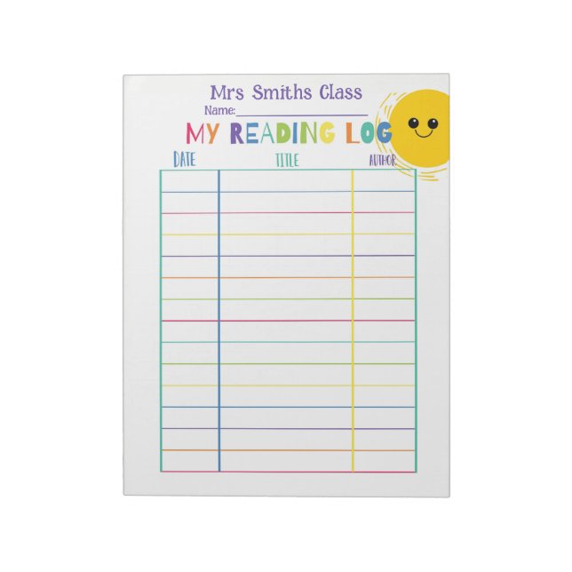 Cuaderno de registro de lectura para niños Rastrea (Lado Izquierdo)