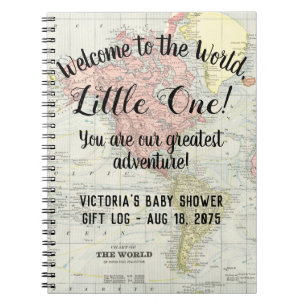 Cuaderno de registro de regalos para baby shower c