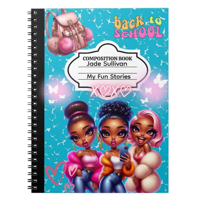 Cuaderno de Regreso a la Escuela (Personalizable) (Frente)