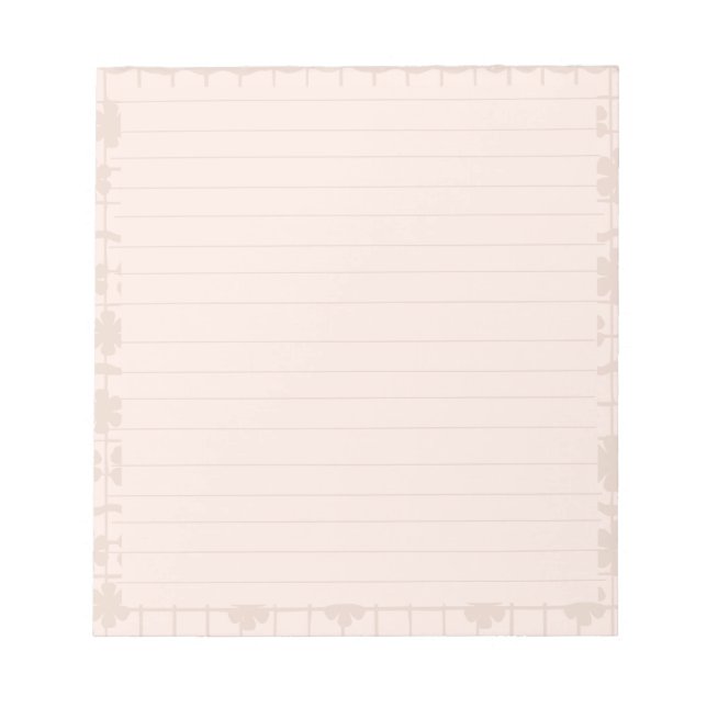 Cuaderno de rejilla floral (Frente)