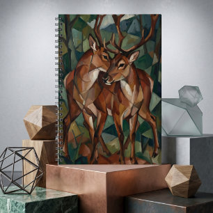 Cuaderno de renos de estilo cubista