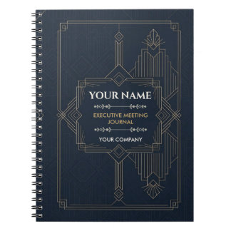 Cuaderno de reuniones ejecutivas personalizado
