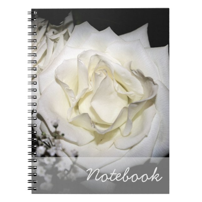 Cuaderno de rosa blanco (Frente)