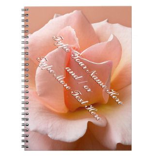Cuaderno de rosa personalizable libro romántico de