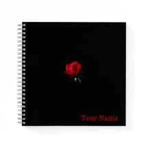 Cuaderno de rosa personalizado