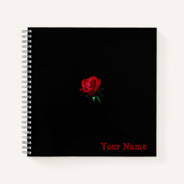 Cuaderno de rosa personalizado