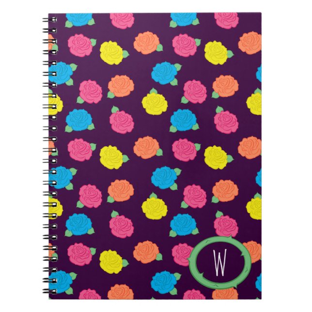 Cuaderno de rosas de neón (Frente)