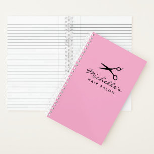 Cuaderno de salón de belleza para estilista y barb