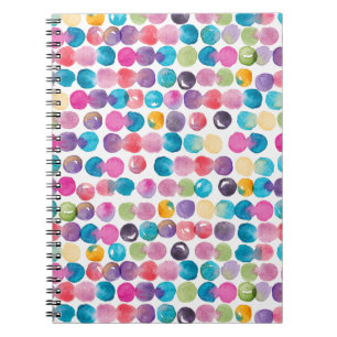 Cuaderno de salpicaduras de acuarela brillante
