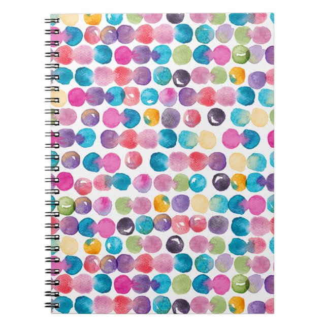 Cuaderno de salpicaduras de acuarela brillante (Frente)