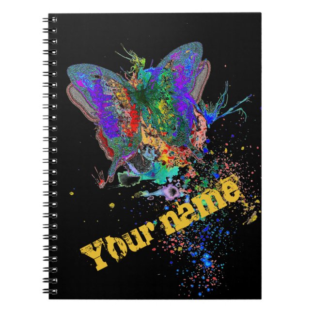 Cuaderno de salpicaduras de mariposa (Frente)