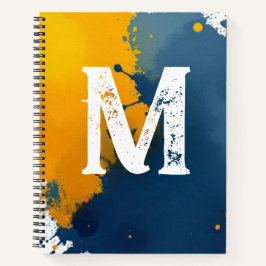Cuaderno de salpicaduras de pintura del artista