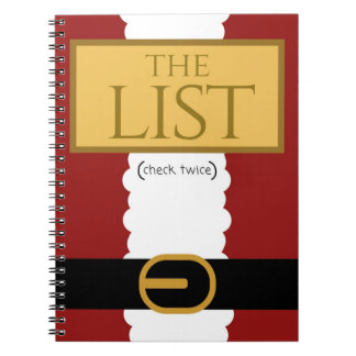 Cuaderno de Santa del navidad