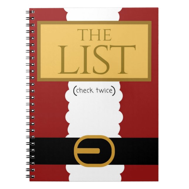 Cuaderno de Santa del navidad (Frente)