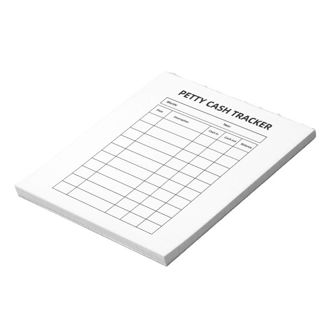 Cuaderno de seguimiento de caja chica (Lado Izquierdo)