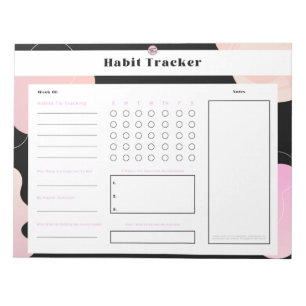 Cuaderno de seguimiento de hábitos semanales