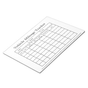 Cuaderno de seguimiento de kilometraje de vehículo