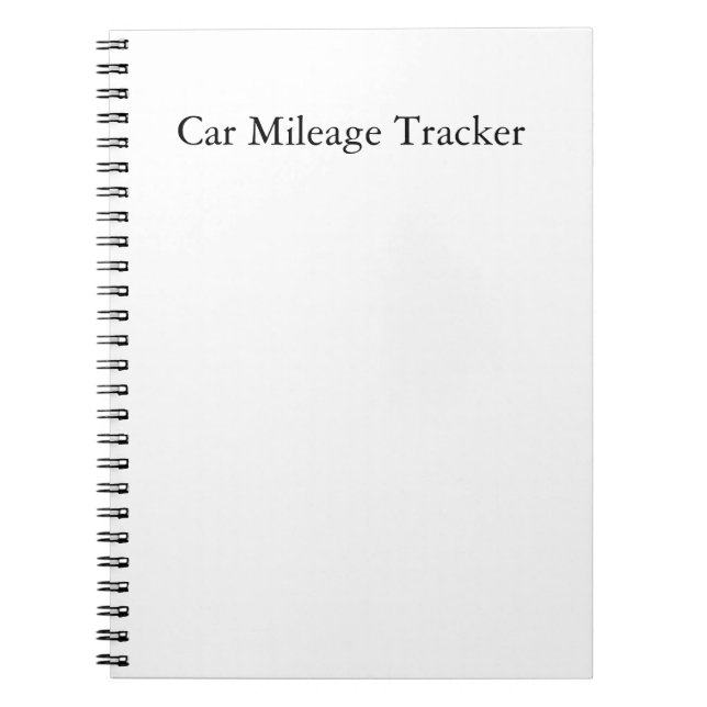 Cuaderno de seguimiento de kilometraje del coche (Frente)