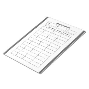 Cuaderno de seguimiento de kilometraje minimalista