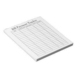 Cuaderno de seguimiento de pago de facturas person