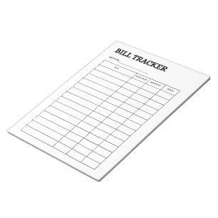 Cuaderno de seguimiento de pagos de facturas simpl