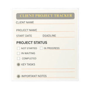 Cuaderno de seguimiento de proyectos de cliente